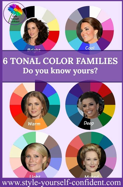 tonal color families   seasonal color analysis light spring