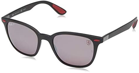 ray ban rb4297m scuderia ferrari collection square sunglasses matte