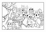 Pokemon Coloring Bulbasaur Pages Pikachu Charmander Sheet Characters Printable Color Many Sheets Character Print Getdrawings Rocks Anime Pokémon Getcolorings sketch template
