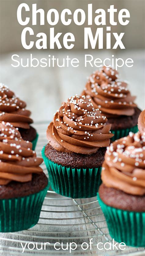 chocolate cake mix substitute  cup  cake