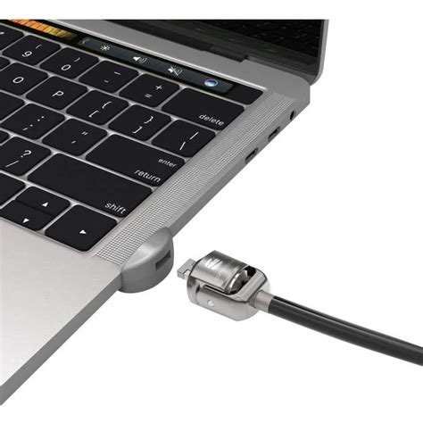 maclocks mbprldgtbkl security laptop ledge lock adapter  keyed cable lock  macbook pro