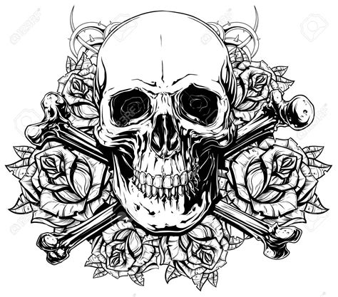 rose skull coloring pages  adults iremiss