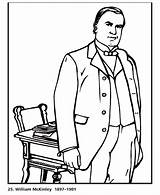 Mckinley Coloring Presidents sketch template