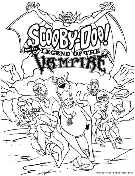 scooby doo color page coloring pages  kids cartoon characters