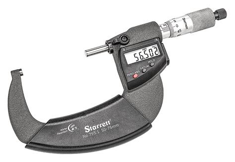 starrett    mm range ip ip digital  micrometer
