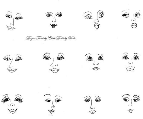 pretty dolls faces sewing dolls doll face doll drawing