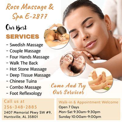 rose massage spa   updated      reviews