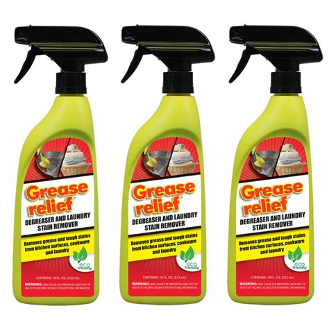 grease relief degreaser  laundry stain remover  ounce  pack