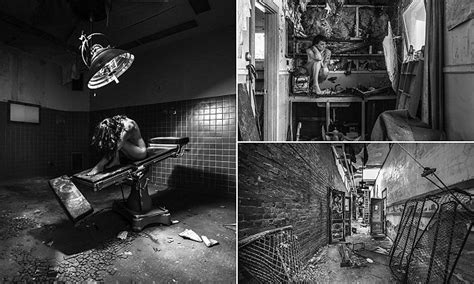 brian cattelle photographs naked models  abandoned buildings daily