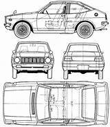 Toyota Starlet 1973 Blueprints Xt Car Drawing Hatchback sketch template