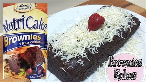 membuat brownies kukus  mixer nutricake youtube