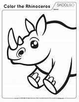 Rhinoceros Skoolgo sketch template