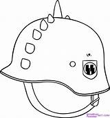 Helmet Drawing Army Hat Drawings Paintingvalley Soldiers sketch template