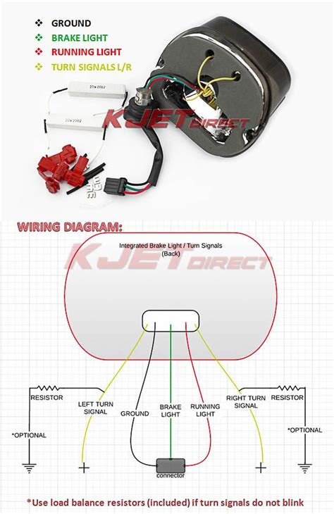 taillight wiring diagram  harley