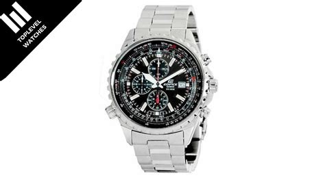 casio men s edifice stainless steel multi function chronograph watch