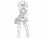 Harley Quinn Coloring Pages Printable Kids Arkham Batman City Harlequin Disney Weapon Dc Character Girls Sketch Drawings Super Another Startcoloring sketch template