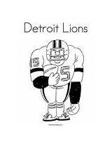 Lions Detroit Coloring Change Template sketch template