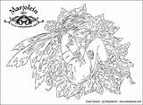Coloring Pages Fairy Adults Printable Adult Only Detailed Mermaid Nene Thomas Marjolein Designs Color Mermaids Line Sheets Enchanted Clipart Popular sketch template