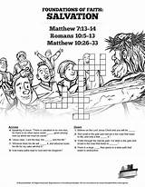 Crossword Puzzles Sunday School Lessons Kids Matthew Salvation Bible Printable Youth Activity Romans Activities Lesson Plan Teaching Puzzle Worksheets Word sketch template