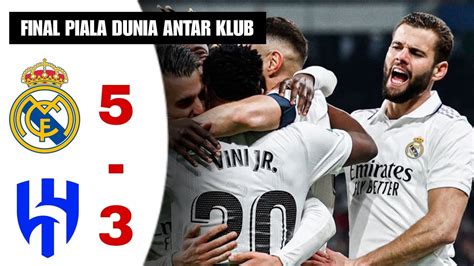 real madrid  al hilal final piala dunia antar klub  tadi malam