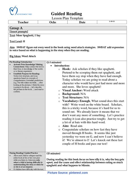 First Grade Literacy Lesson Plans