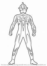 Ultraman Mewarnai sketch template