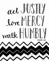 Micah Act Justly Walk Mercy Humbly Etsy Verses Print Bible Quotes Life sketch template