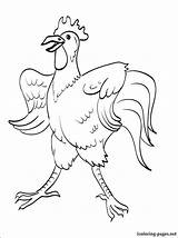 Rooster Coloring Pages Drawing Fighting Silhouette Clipart Weathervane Printable Adults Print Drawings Year Getcolorings Getdrawings Color Line Vector Library Popular sketch template