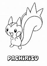 Coloring Pokemon Pachirisu Pages Sheet Print Printable Color Kids Cute Coloriage sketch template