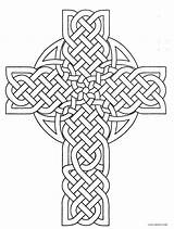 Kreuz Celtic Cool2bkids Malvorlage Kommunion Knot sketch template