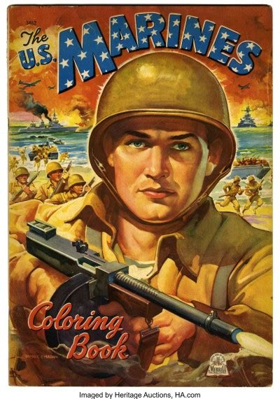 Vintage Coloring Book The U S Marines Coloring Tumbex