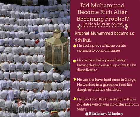 Did Muhammad ﷺ Become Rich After Becoming Prophet