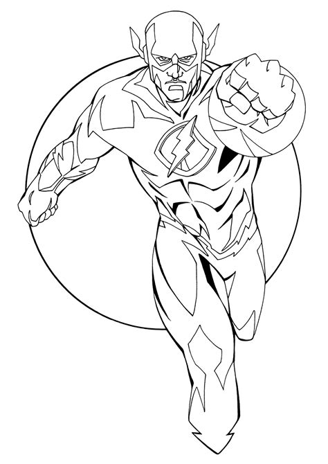 beautiful coloring pages of flash gordon the fastest superhero flash