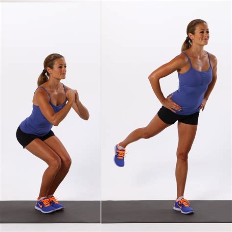 narrow squat with back kick best leg exercises