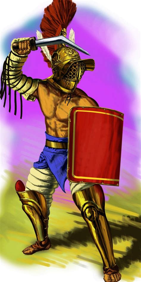 Samnite Gladiator Гладиаторы Рим Античность