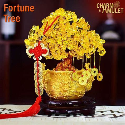 chinese fortune tree charm  amulet