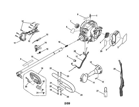 complete guide  understanding ryobi  trimmer parts diagram