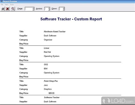 software tracker