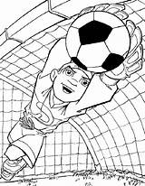 Coloring Pages Soccer Printable Popular sketch template