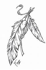 Lineart Plumage Coloring Native Plume Sketches Jagua sketch template