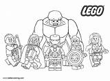 Lego Coloring Marvel Pages Superhero Printable Kids Color Print Adults sketch template