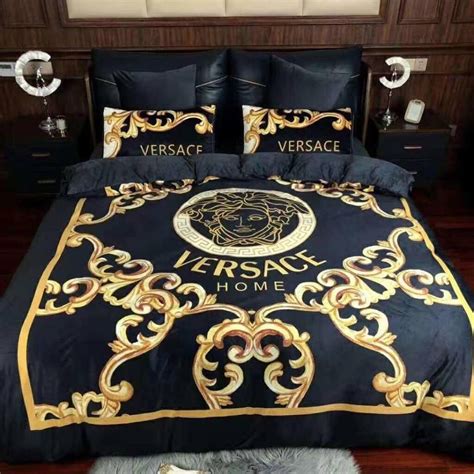 versace medusa logo custom    customized bedding sets duvet cover bedlinen bed set