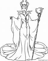 Maleficent Pages Angelina Coloringall Jolie sketch template