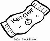 Packet Clipart Ketchup Cartoon Clip Vector Illustrations Clipground sketch template