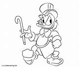 Ducktales Coloring Pages Mcduck Printable Adults Kids sketch template