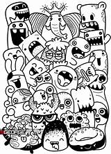 Monster Graffiti Dessin Dodos Monstruos Vexx Schattig Vectorillustratie Callejero Diseños Garabatos Silly Informasi sketch template