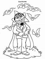 Sesame Dracula Bats Monster sketch template