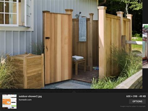 Great Outdoor Shower Using Fence Panels Outdoor Shower Enclosure