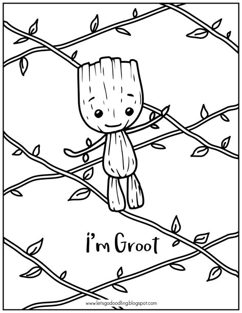 printable coloring page im baby groot