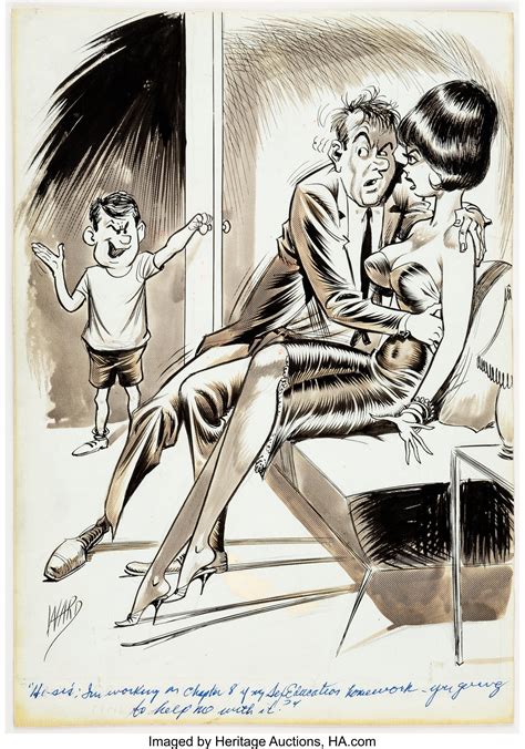 bill ward comedy 76 march 1964 illustration original art